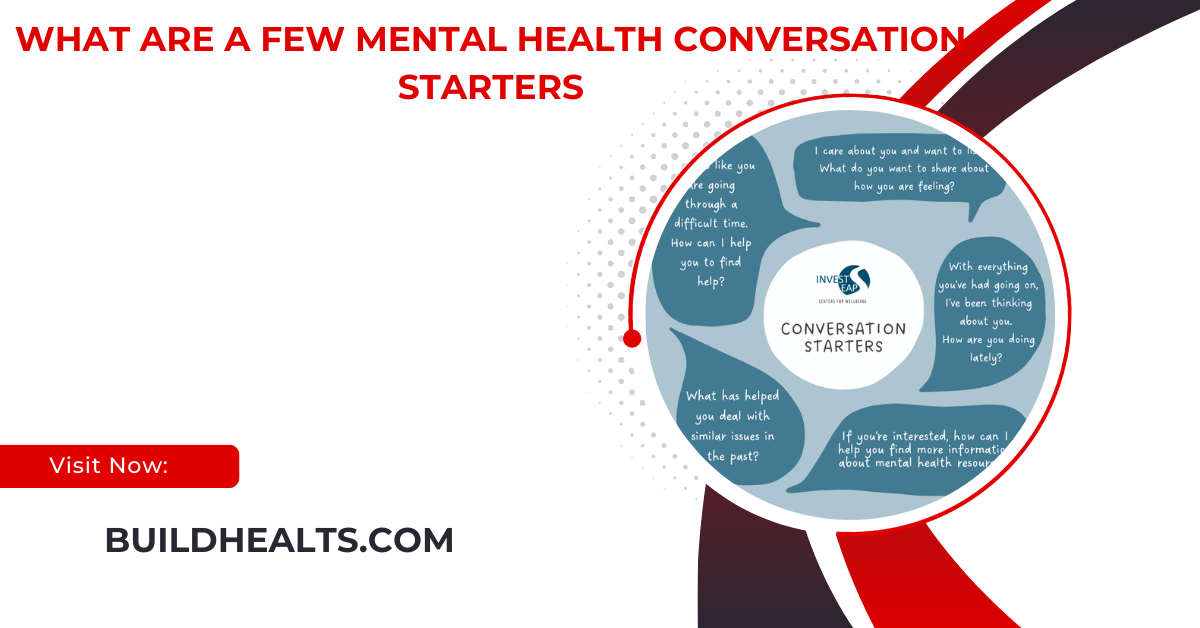 what are a few mental health conversation starters